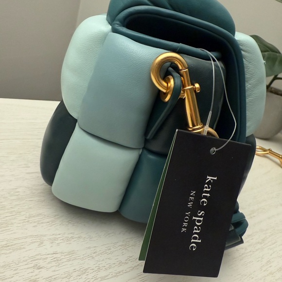 Kate Spade Blue Quilted Crossbody Bag - Picture 5 of 10